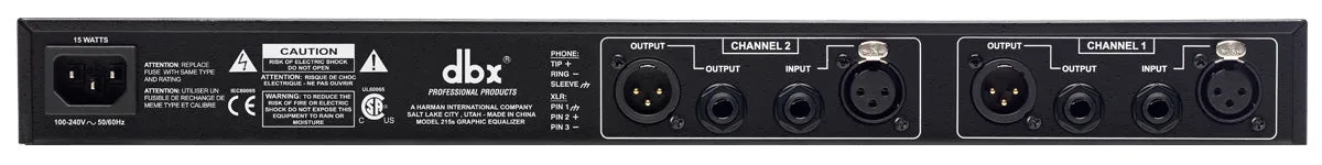 DBX 215s Professional Equalizer