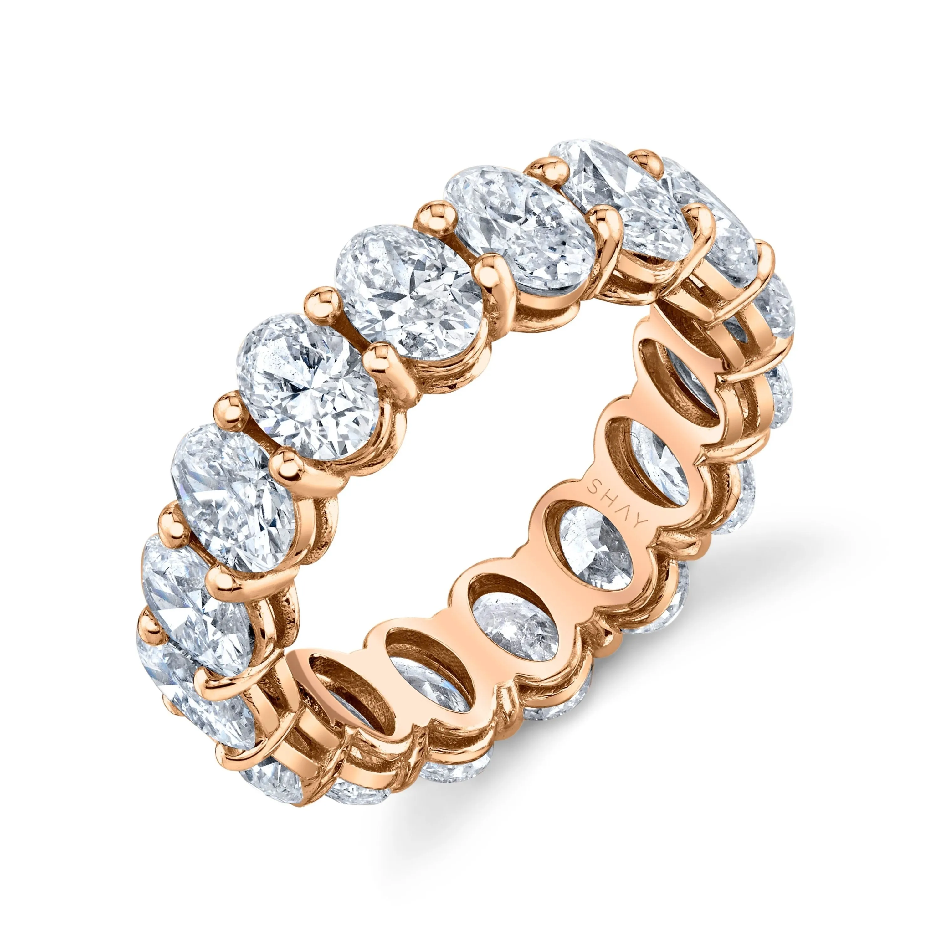DIAMOND OVAL ETERNITY RING, 6cts