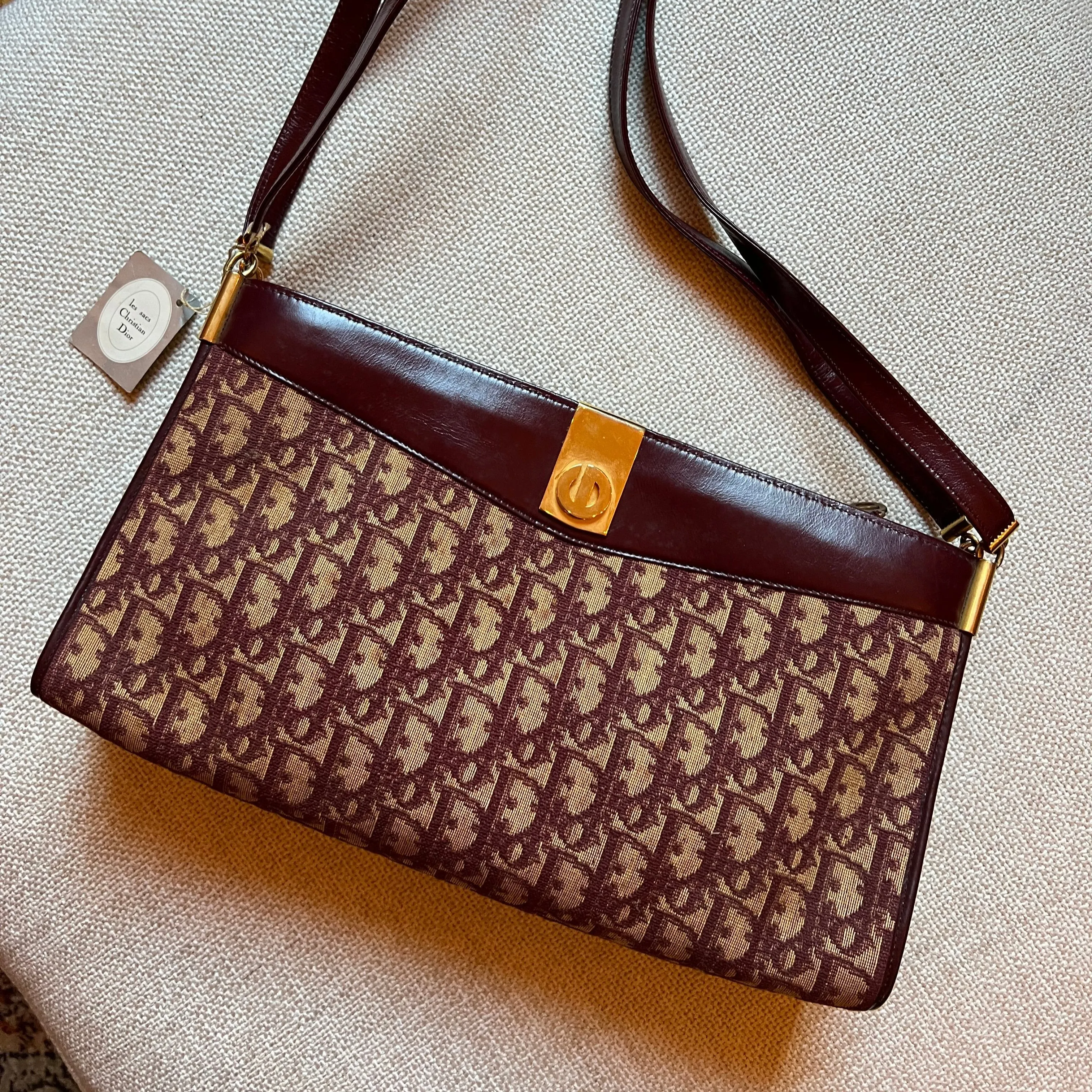 Dior Vintage Trotter Shoulder Bag