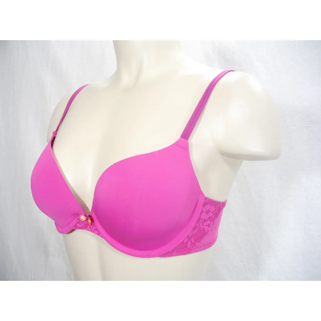DKNY 451209 Signature Lace T-Shirt Perfect Coverage Underwire Bra 32B Pink