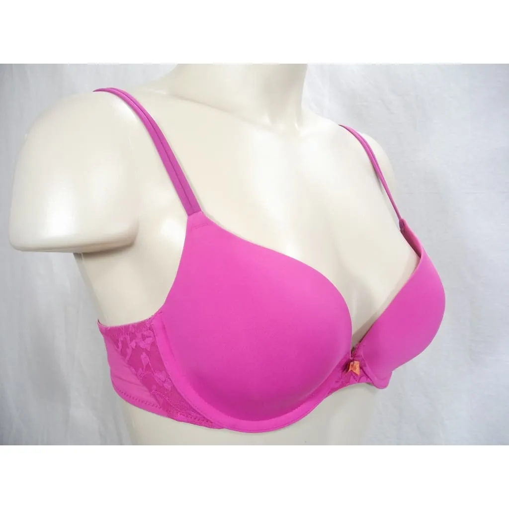 DKNY 451209 Signature Lace T-Shirt Perfect Coverage Underwire Bra 32B Pink