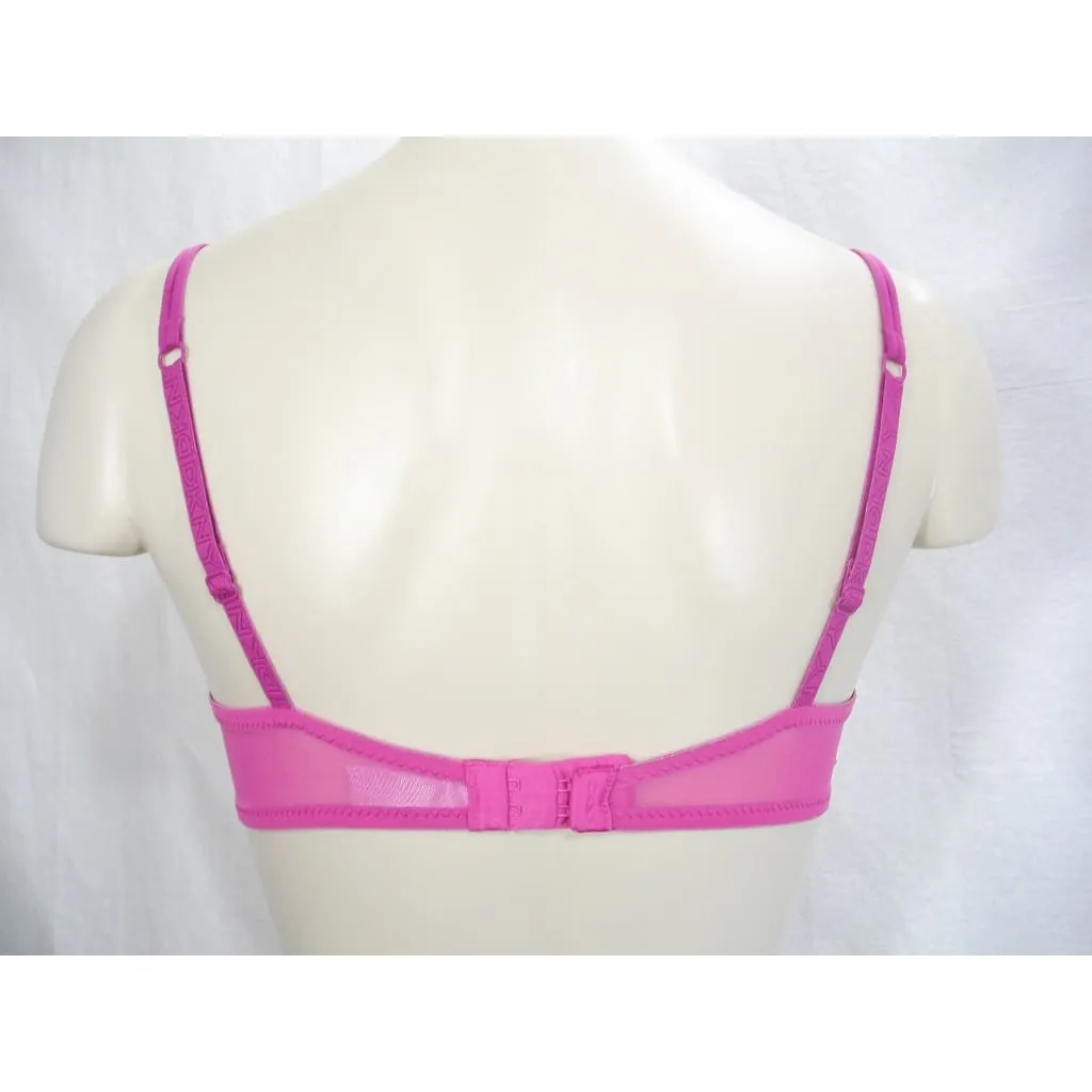 DKNY 451209 Signature Lace T-Shirt Perfect Coverage Underwire Bra 32B Pink