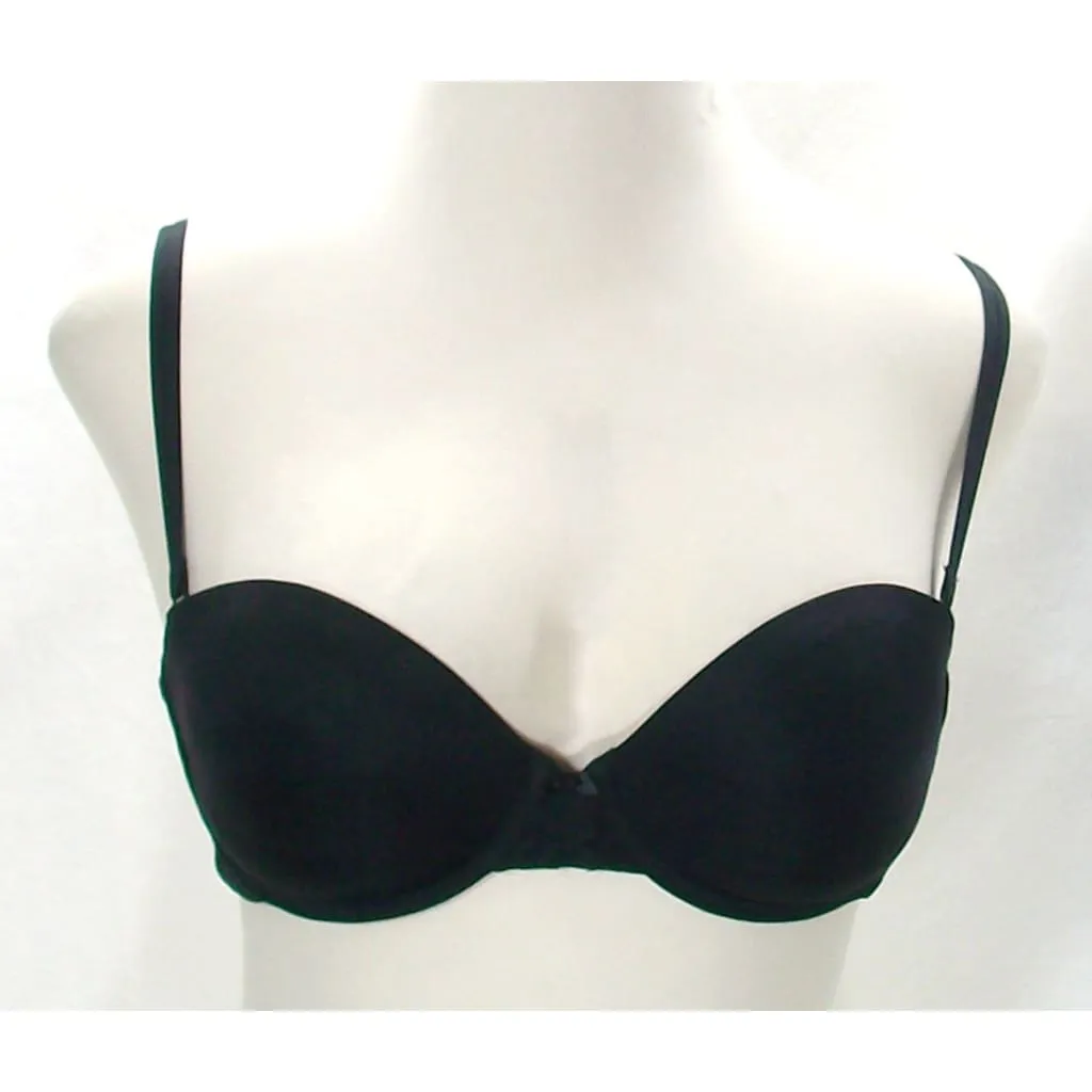 DKNY 454195 Signature Lace Perfect Lift Strapless UW Bra 34D Black WITH STRAPS