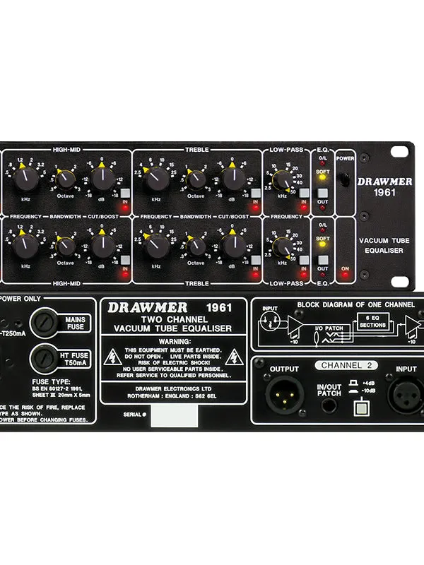 Drawmer 1961 2U-Dual Vacuum Tube Equaliser