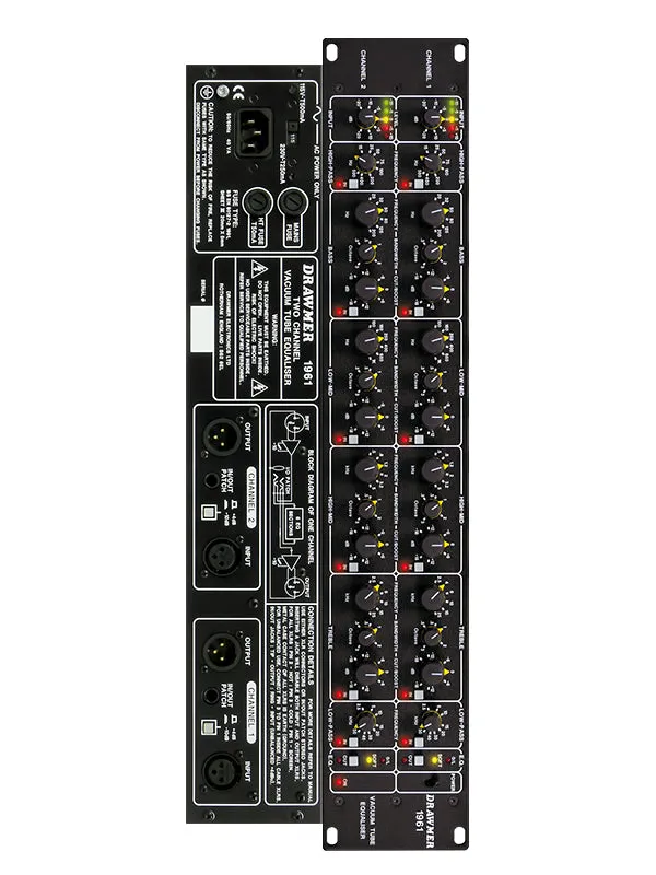 Drawmer 1961 2U-Dual Vacuum Tube Equaliser