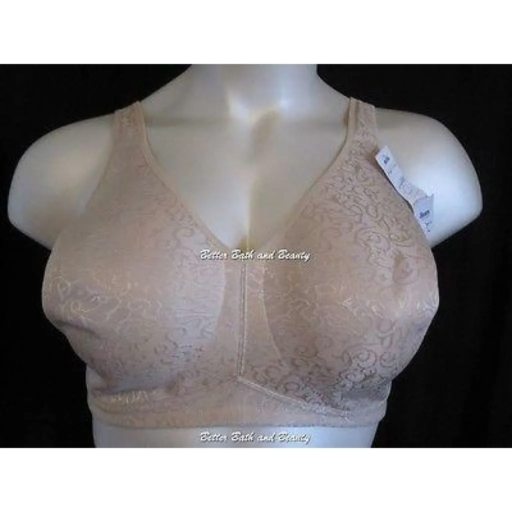 Exquisite Form 5100434 Molded Full Figure Wire Free Bra 42D Nude NWOT