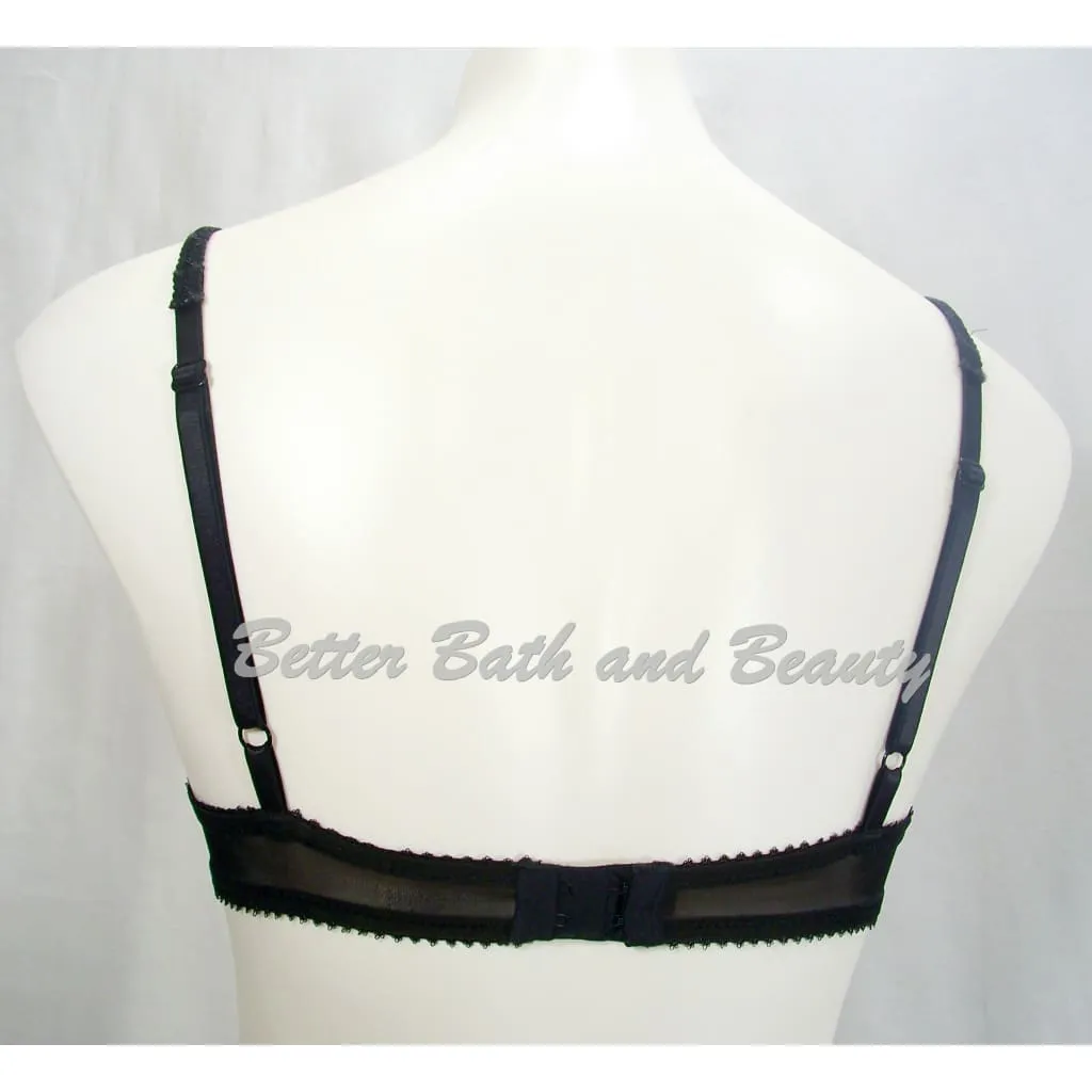Felina 15344 Embroidered Lace Covered Push Up Underwire Bra 32C Black