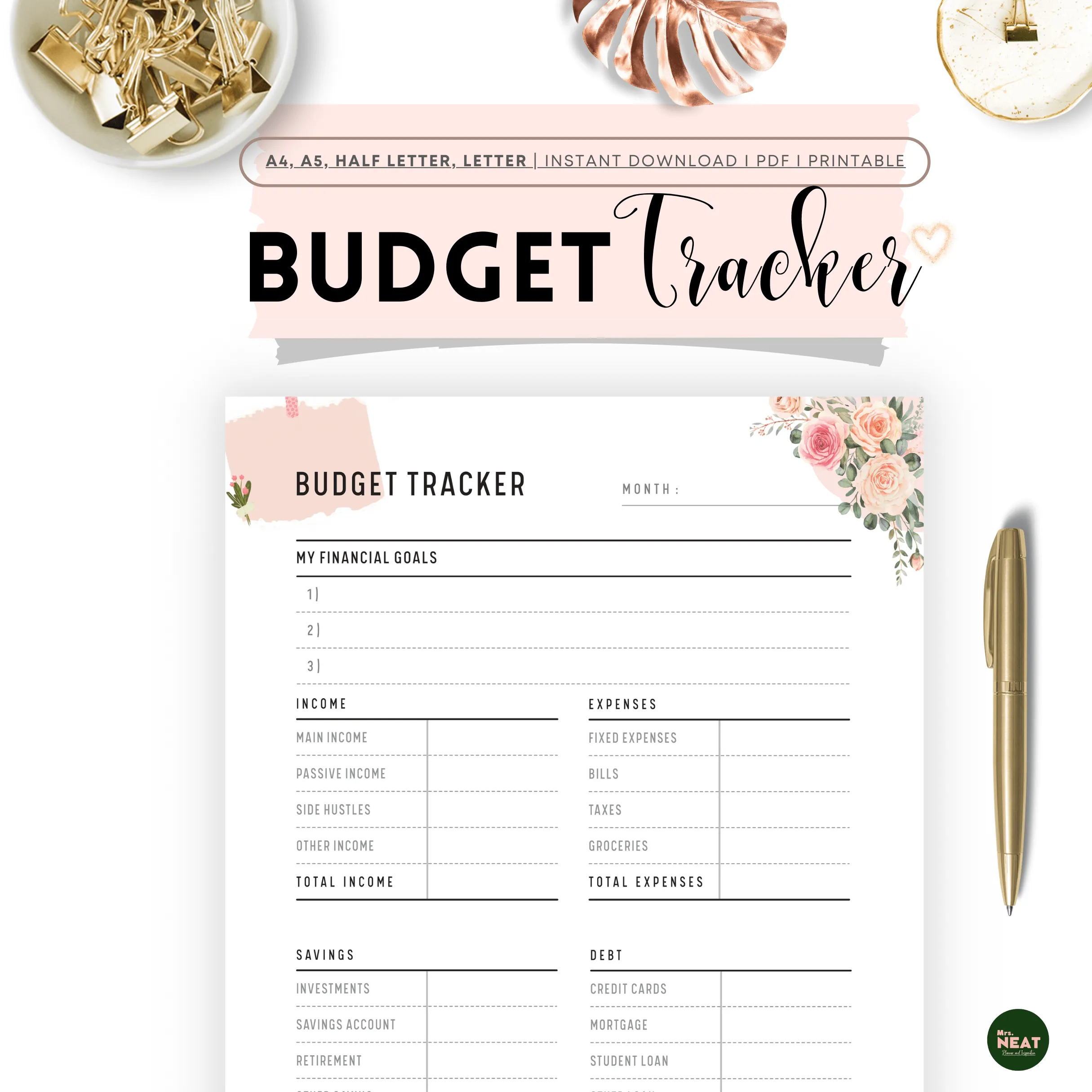 Floral Budget Tracker - M059