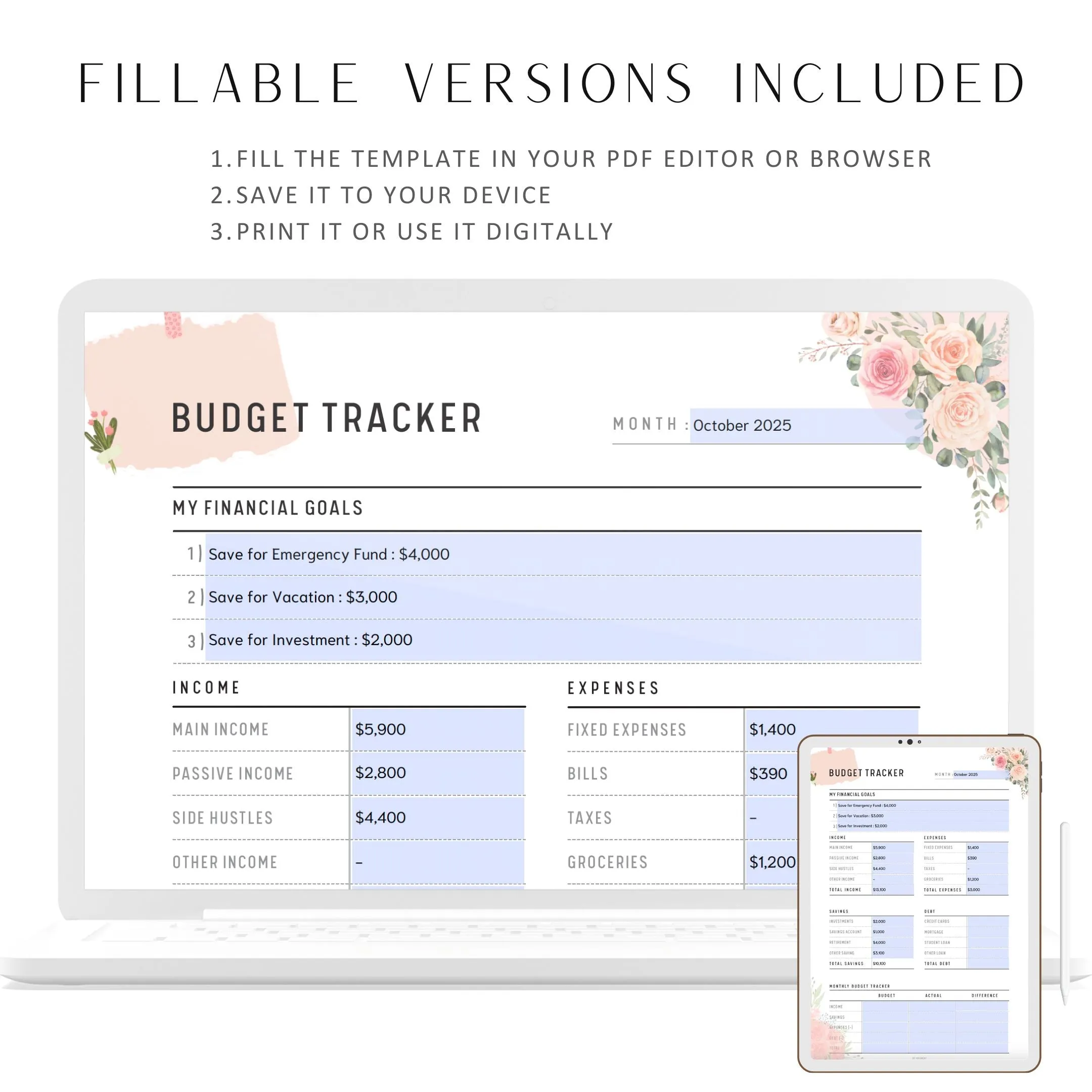 Floral Budget Tracker - M059