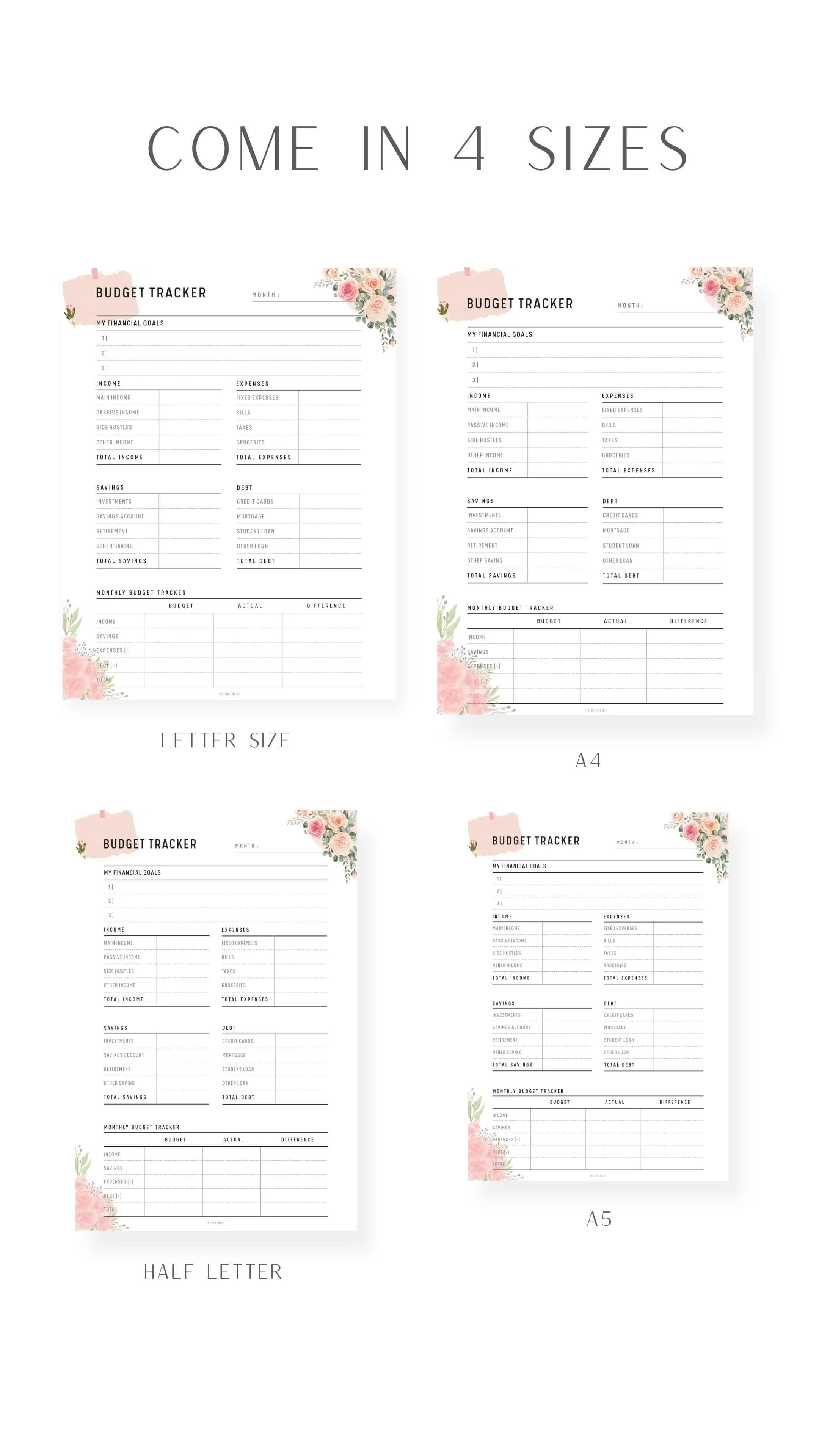 Floral Budget Tracker - M059