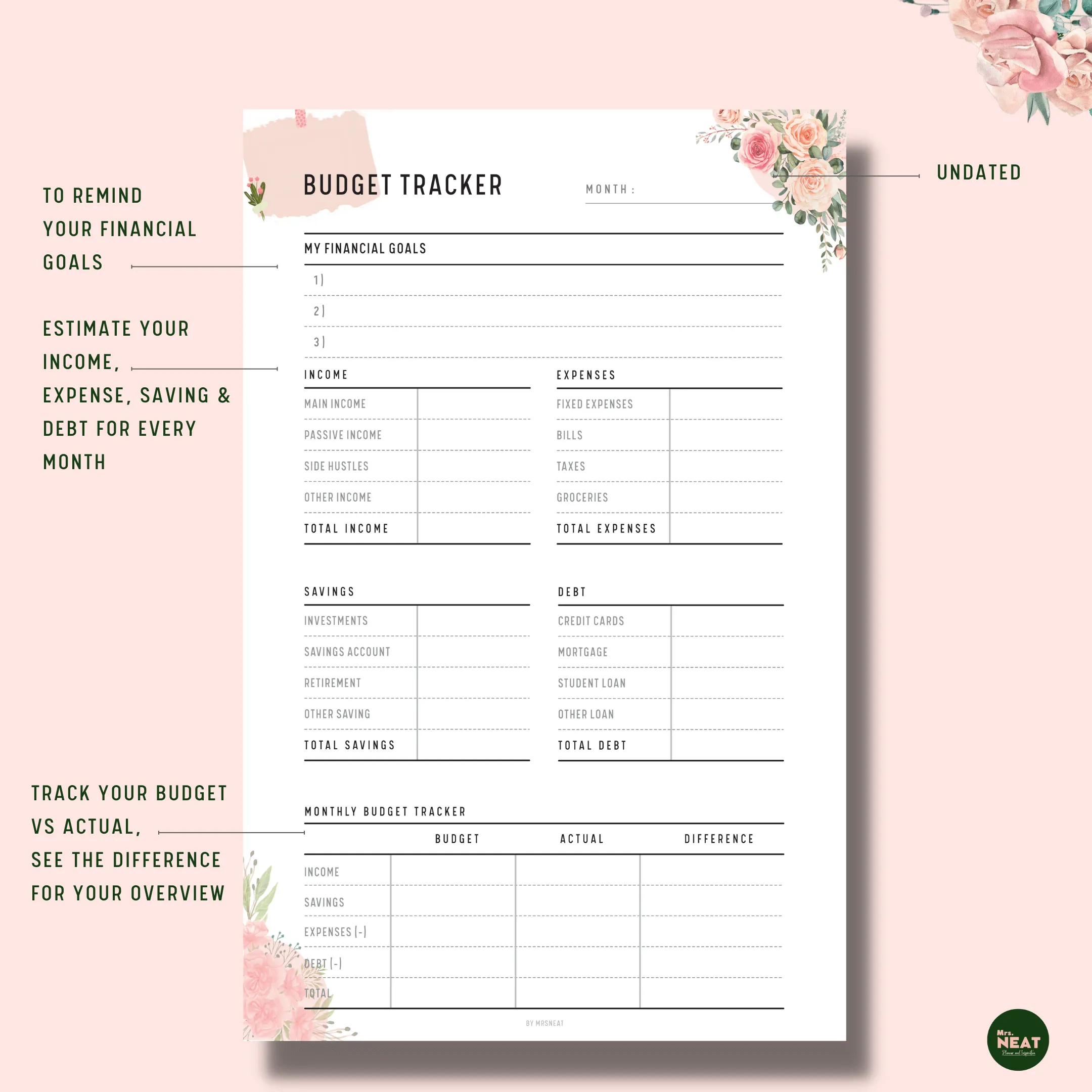 Floral Budget Tracker - M059