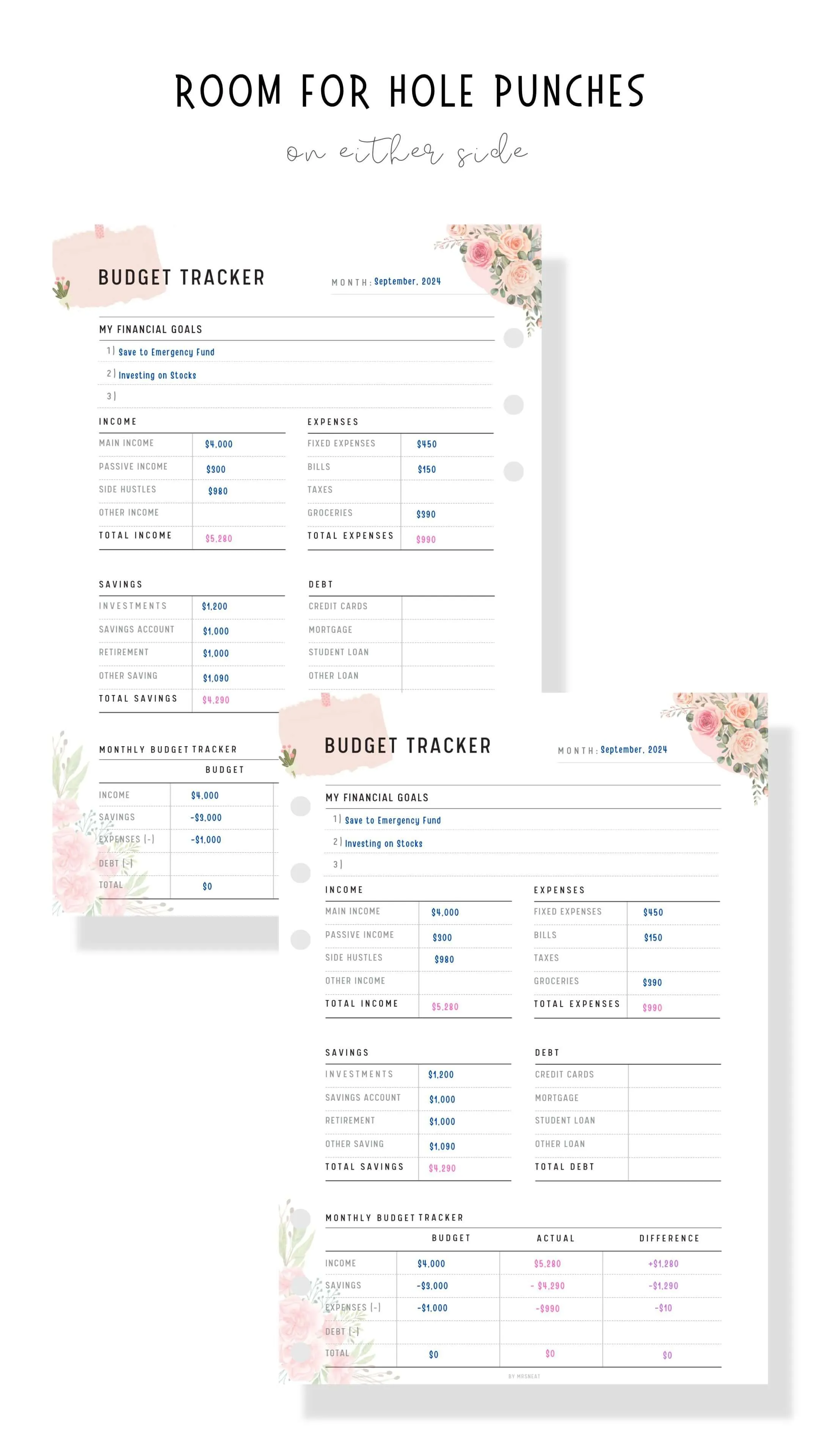 Floral Budget Tracker - M059