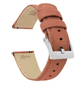 Fossil Q Sailcloth Quick Release Copper Orange Watch Band