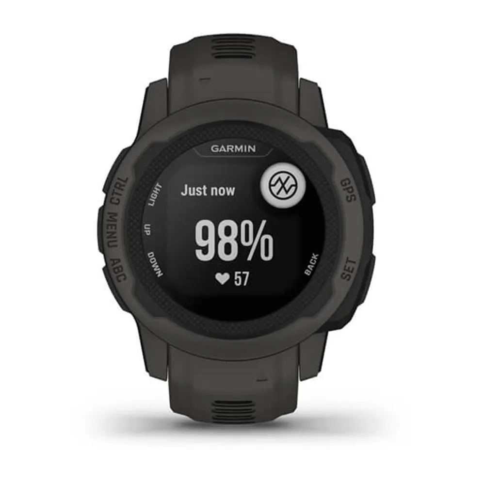Garmin Instinct 2S - Standard Edition Graphite Smaller-Sized Multi-GNSS Support Watch - 010-02563-10