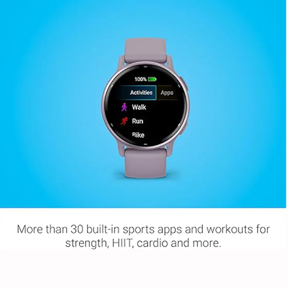 Garmin vivoactive 5 Orchid AMOLED Display Health and Fitness GPS Up to 11 Days of Battery Life Smartwatch - 010-02862-13