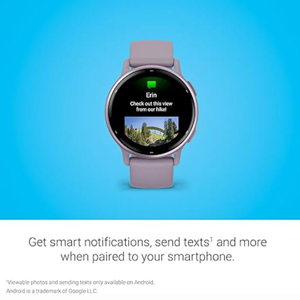 Garmin vivoactive 5 Orchid AMOLED Display Health and Fitness GPS Up to 11 Days of Battery Life Smartwatch - 010-02862-13