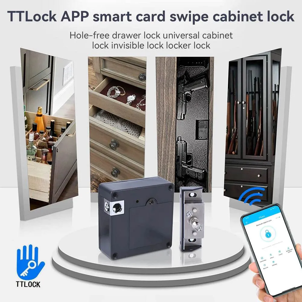 Hidden Secret Lock Wooden Drawer, Cupboard or Wardrobe - App Control