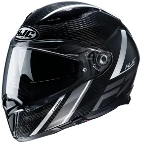 HJC F70 Carbon Eston Helmet - MC-5 Black/White