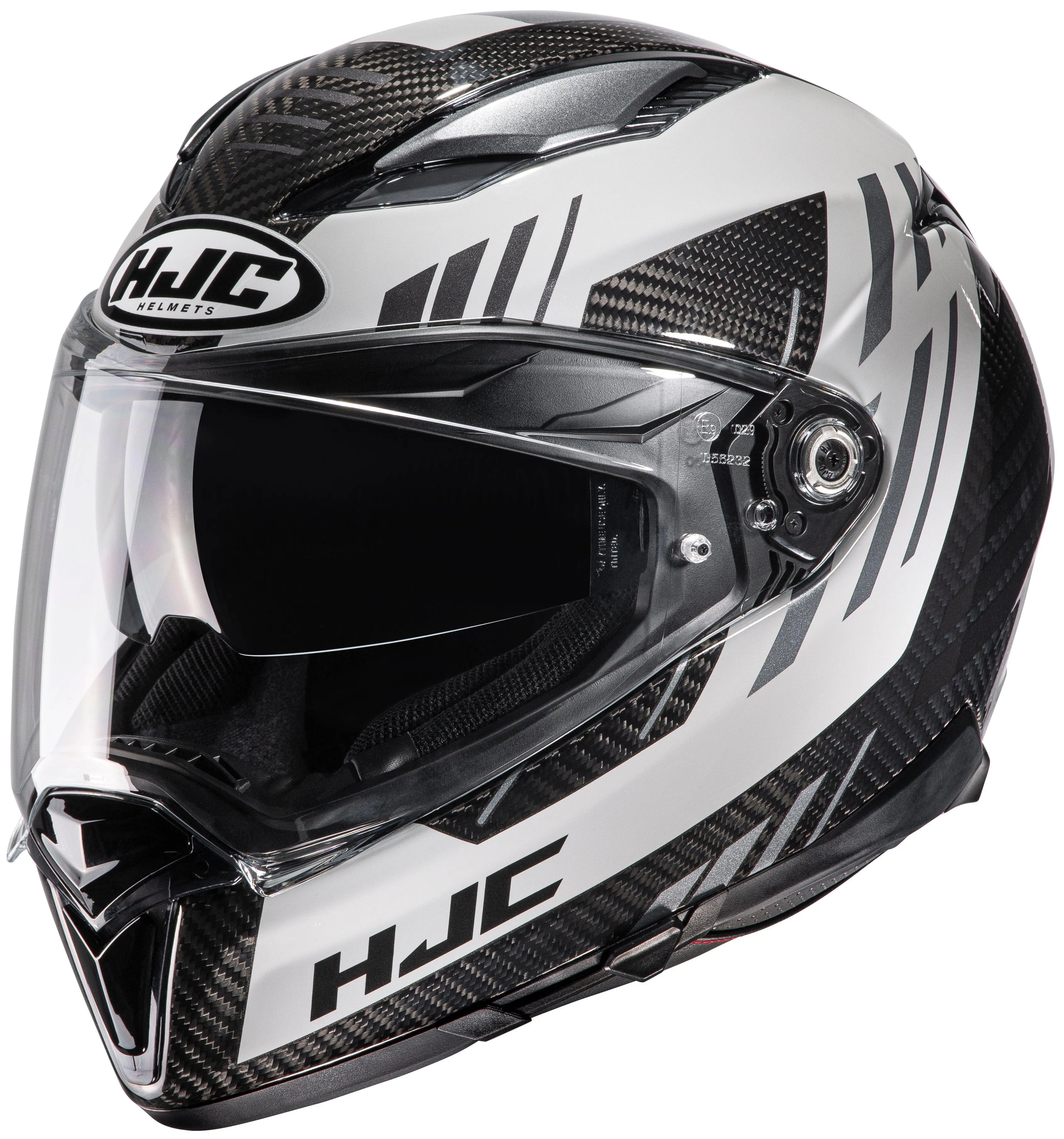 HJC F70 Carbon Kesta Helmet - MC-5 White/Blue