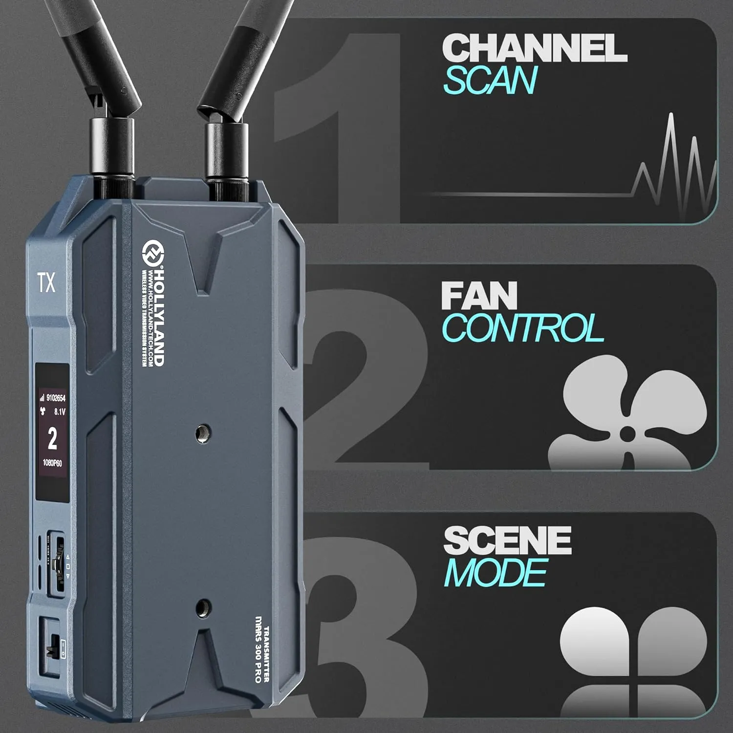Hollyland Mars 300 PRO HDMI Wireless Video Transmitter/Receiver Set (Enhanced)