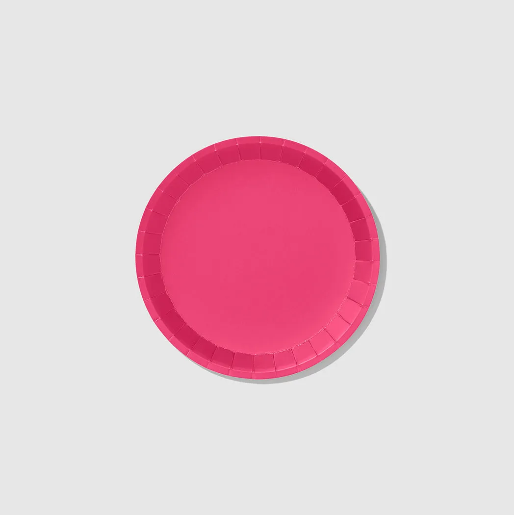Hot Pink Classic Small Plates (10 per pack)