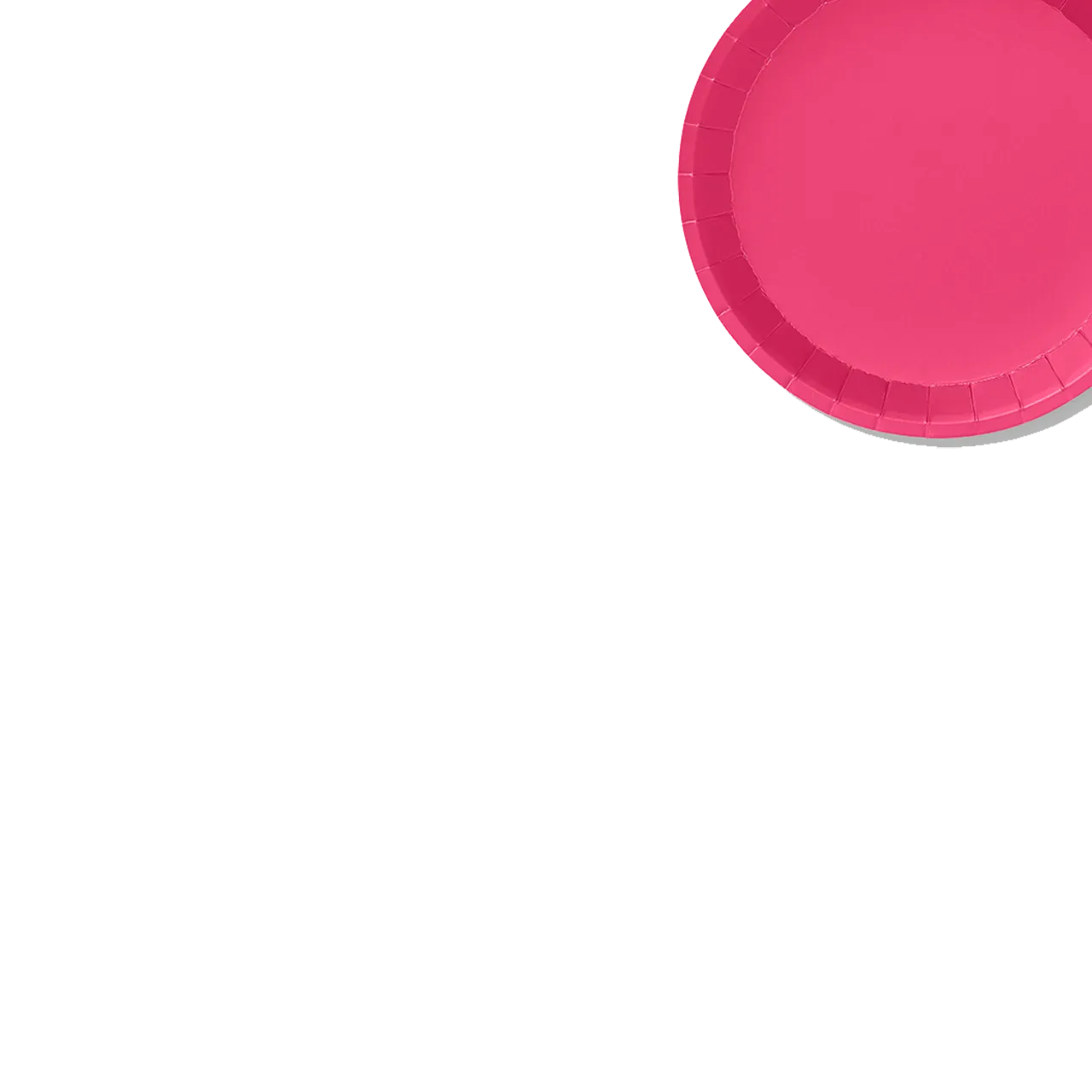 Hot Pink Classic Small Plates (10 per pack)