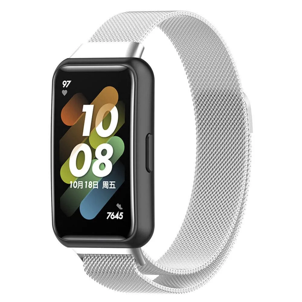 Huawei Watch Band 7 | Milanese Straps | Silver