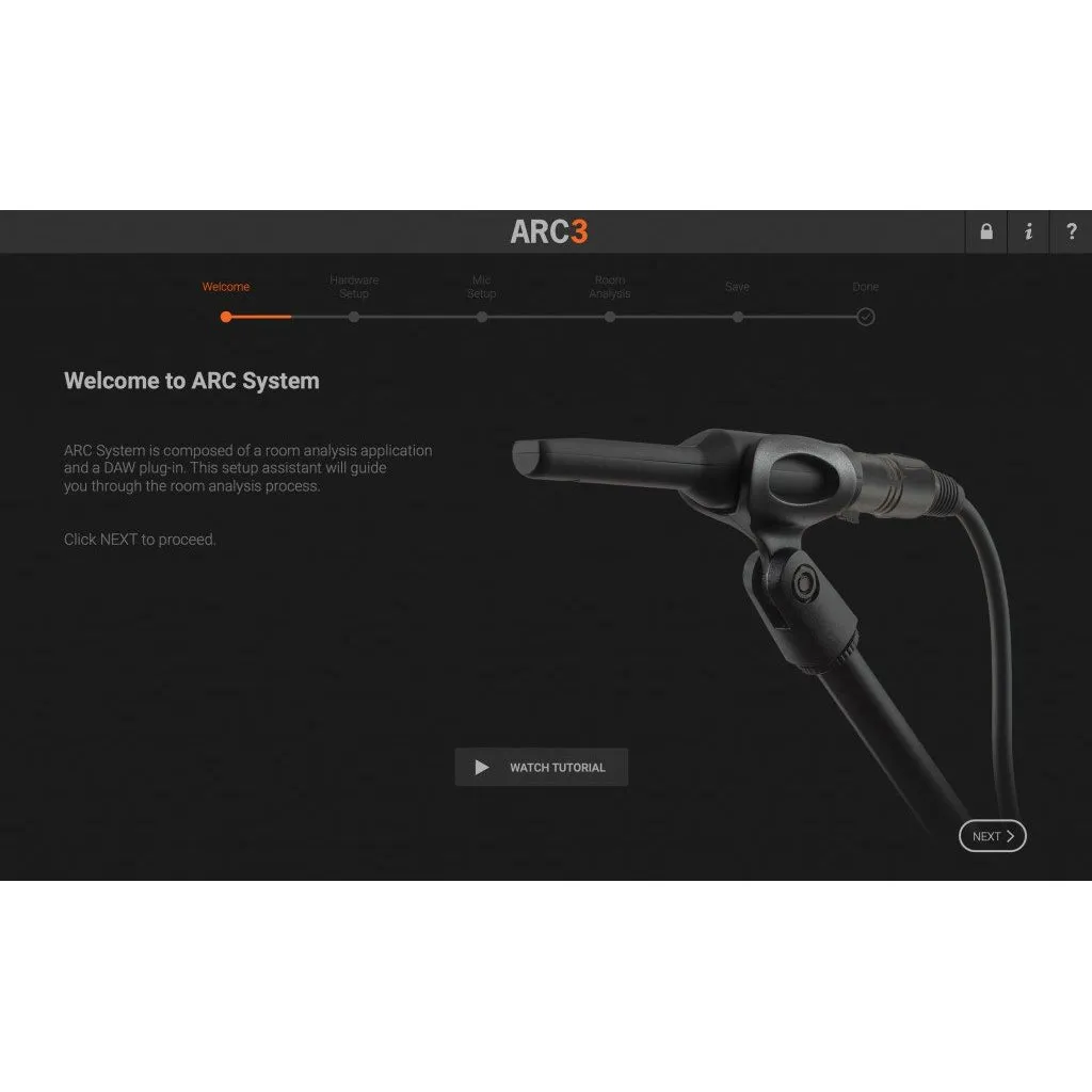 IK Multimedia AC-300-HCD-IN Acoustic Room Correction System v3 plug-in with MEMS microphone