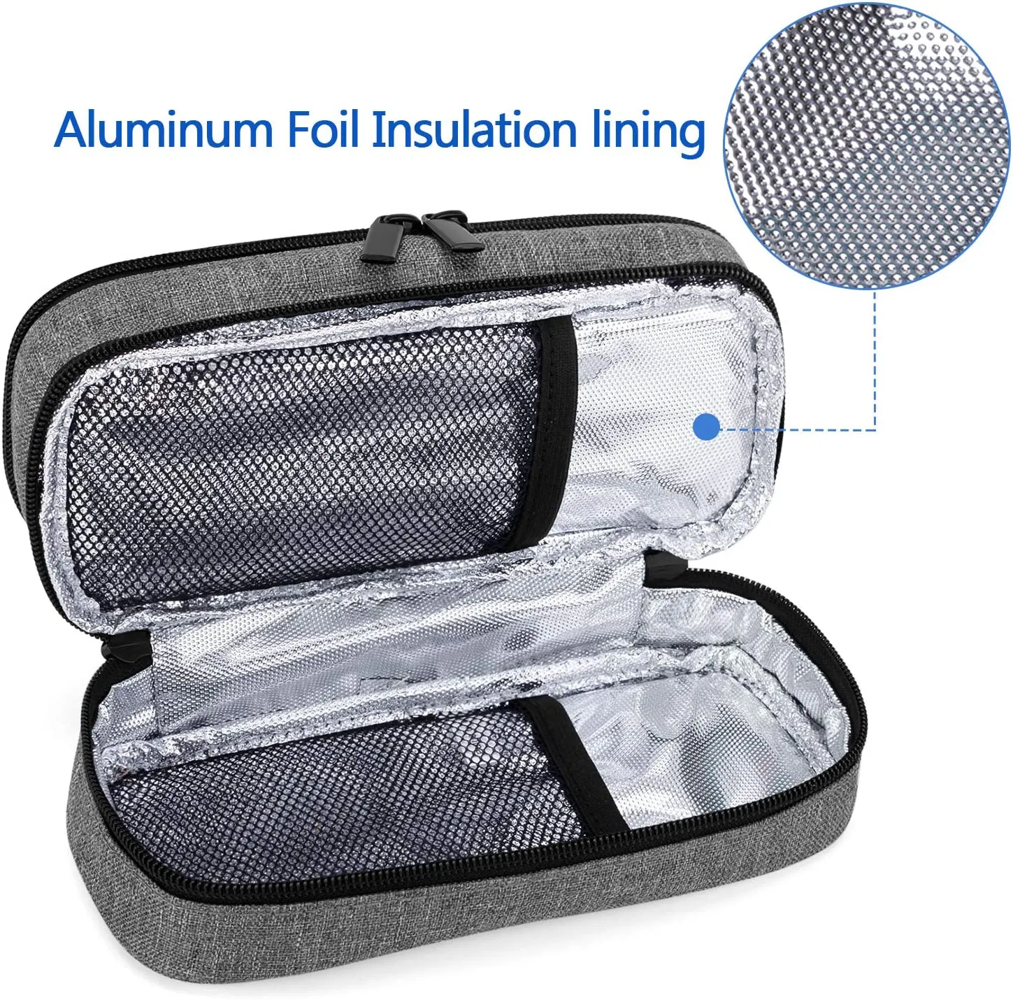 Insulin bag with ishotermal effect (Grey)