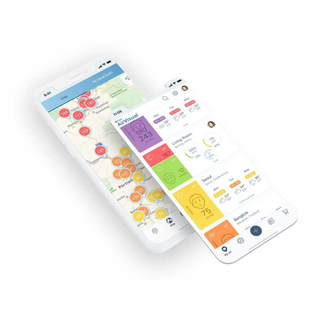 IQAir AirVisual Pro Air Quality Monitor