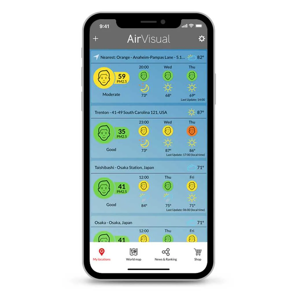 IQAir AirVisual Pro Air Quality Monitor