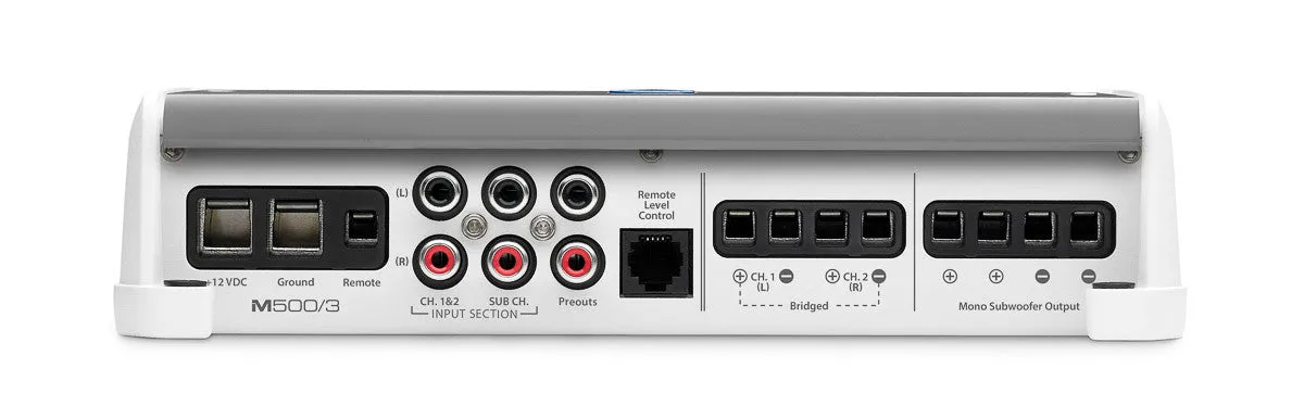 JL Audio M500/3: 3 Ch. Class D Full-Range Marine Amplifier, 500 W