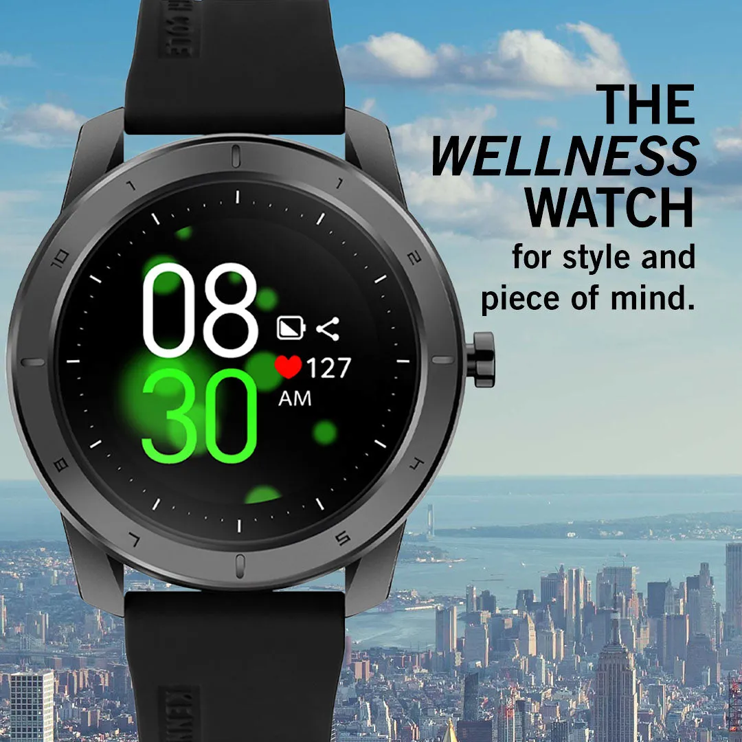 Kenneth Cole New York Wellness Smart Watch - KCWGP2174001 - Stainless Steel Digital Smart Wrist Watch for Men
