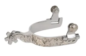 Ladies' Spur with German Silver Floral Trim