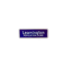 Leamington Sign Enamel Pin