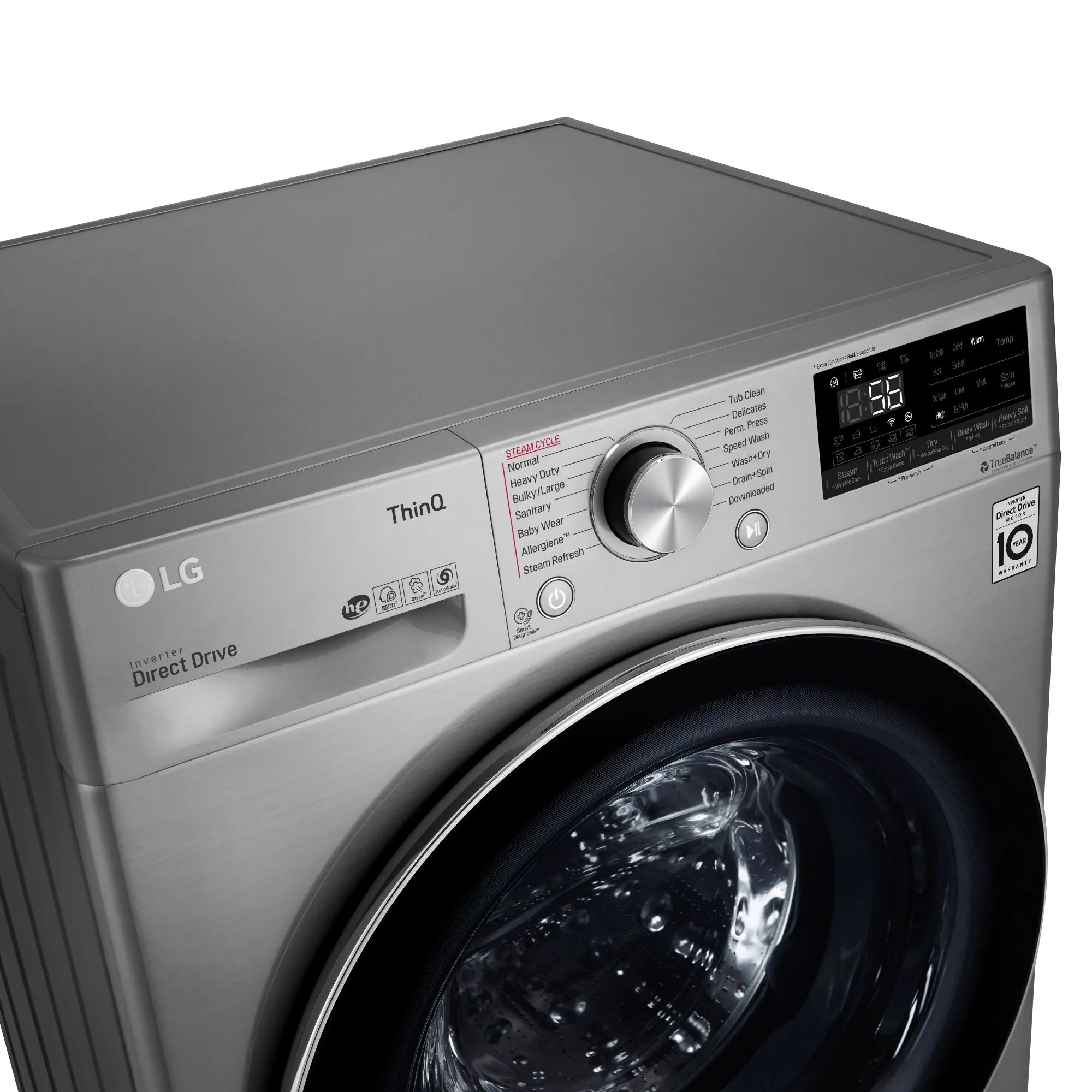 LG Graphite Steel Front Load All-In-One Washer/Dryer Combo (2.6 Cu.Ft.) - WM3555HVA