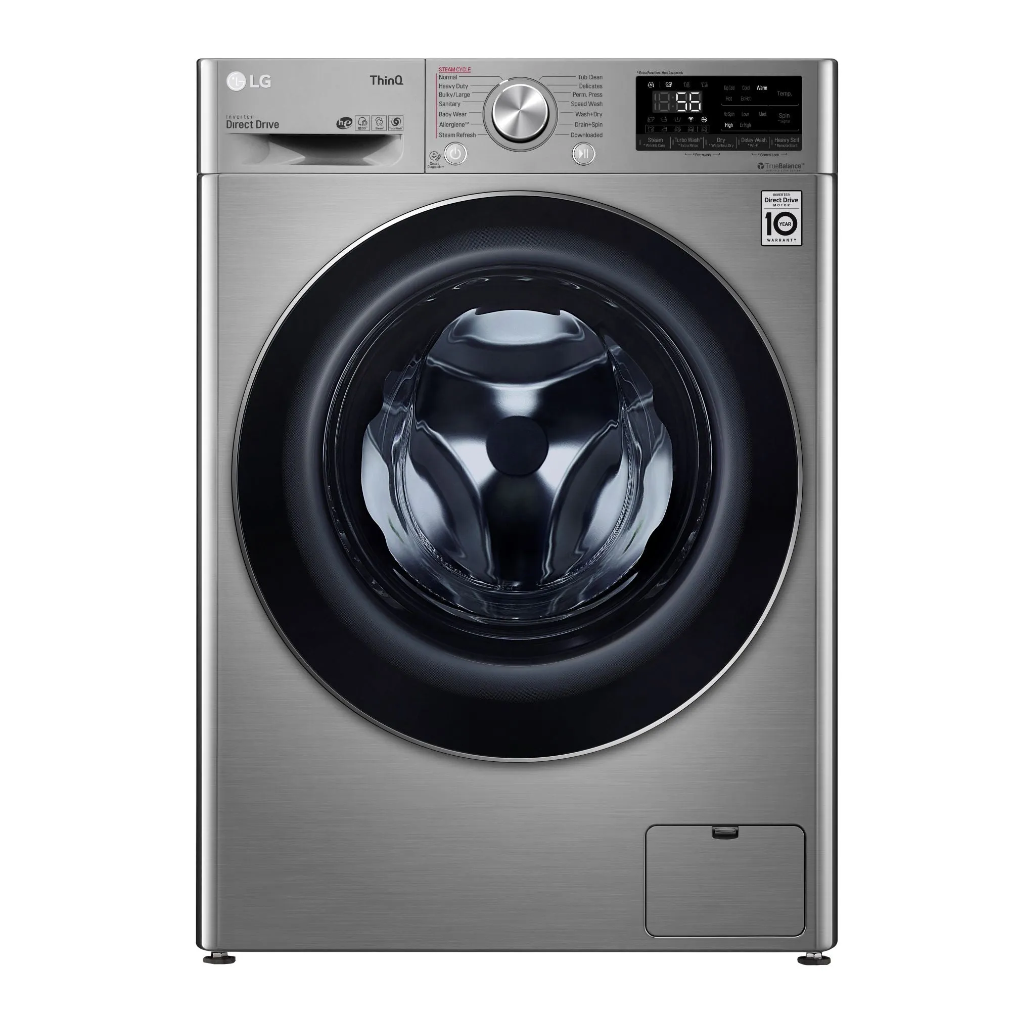 LG Graphite Steel Front Load All-In-One Washer/Dryer Combo (2.6 Cu.Ft.) - WM3555HVA