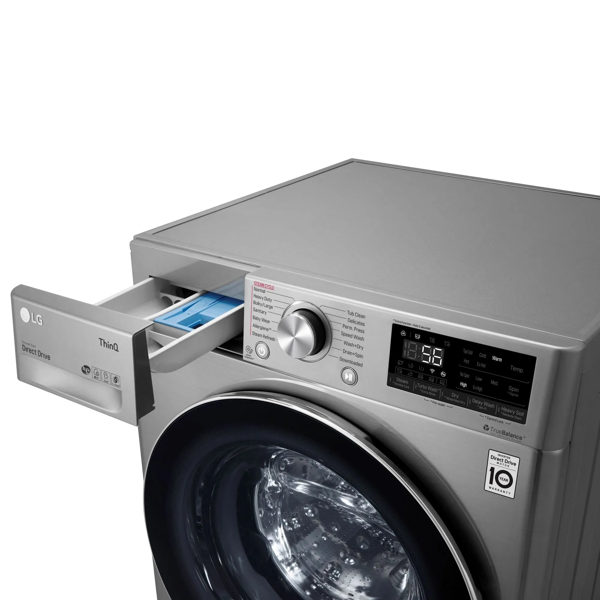 LG Graphite Steel Front Load All-In-One Washer/Dryer Combo (2.6 Cu.Ft.) - WM3555HVA