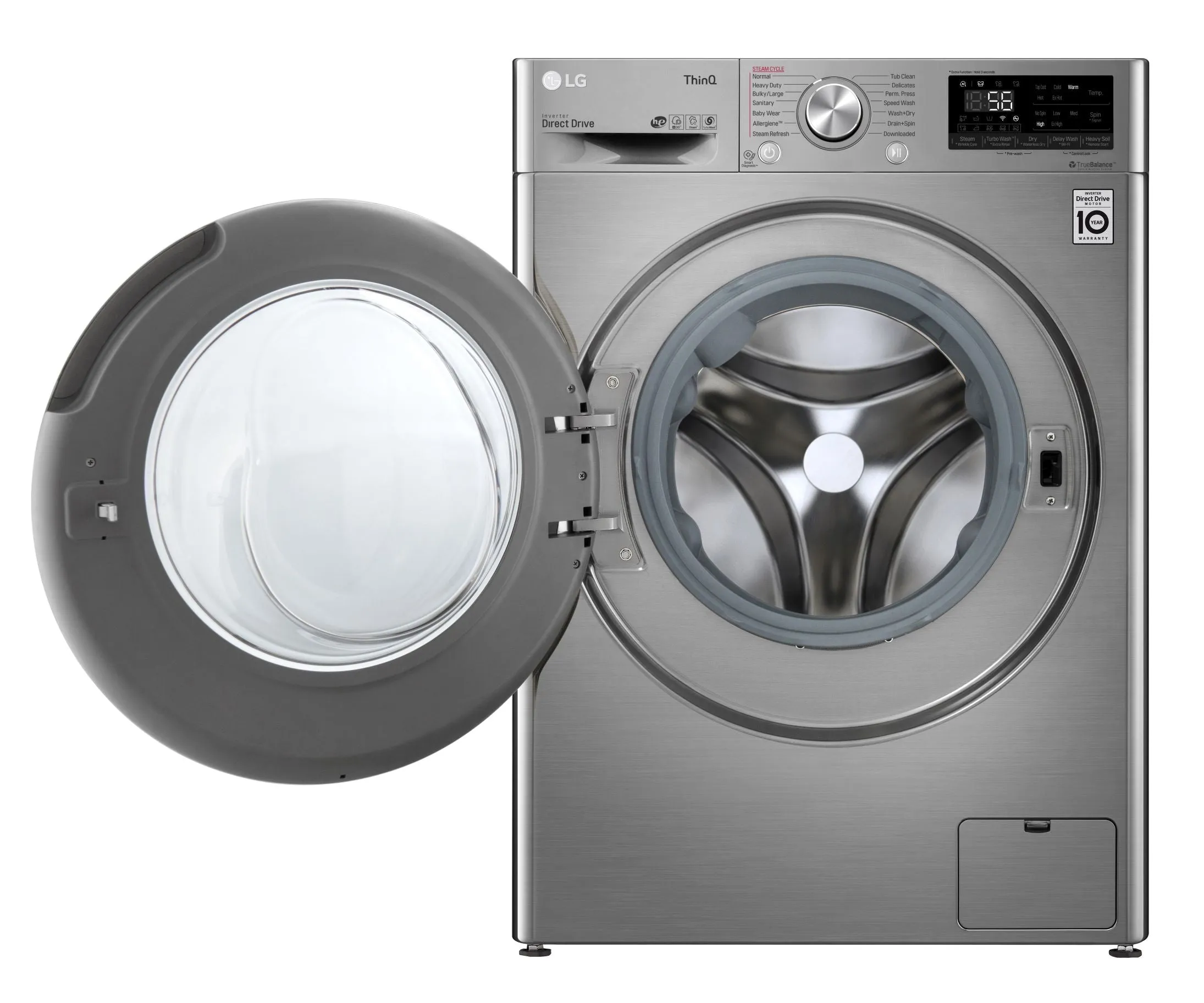 LG Graphite Steel Front Load All-In-One Washer/Dryer Combo (2.6 Cu.Ft.) - WM3555HVA