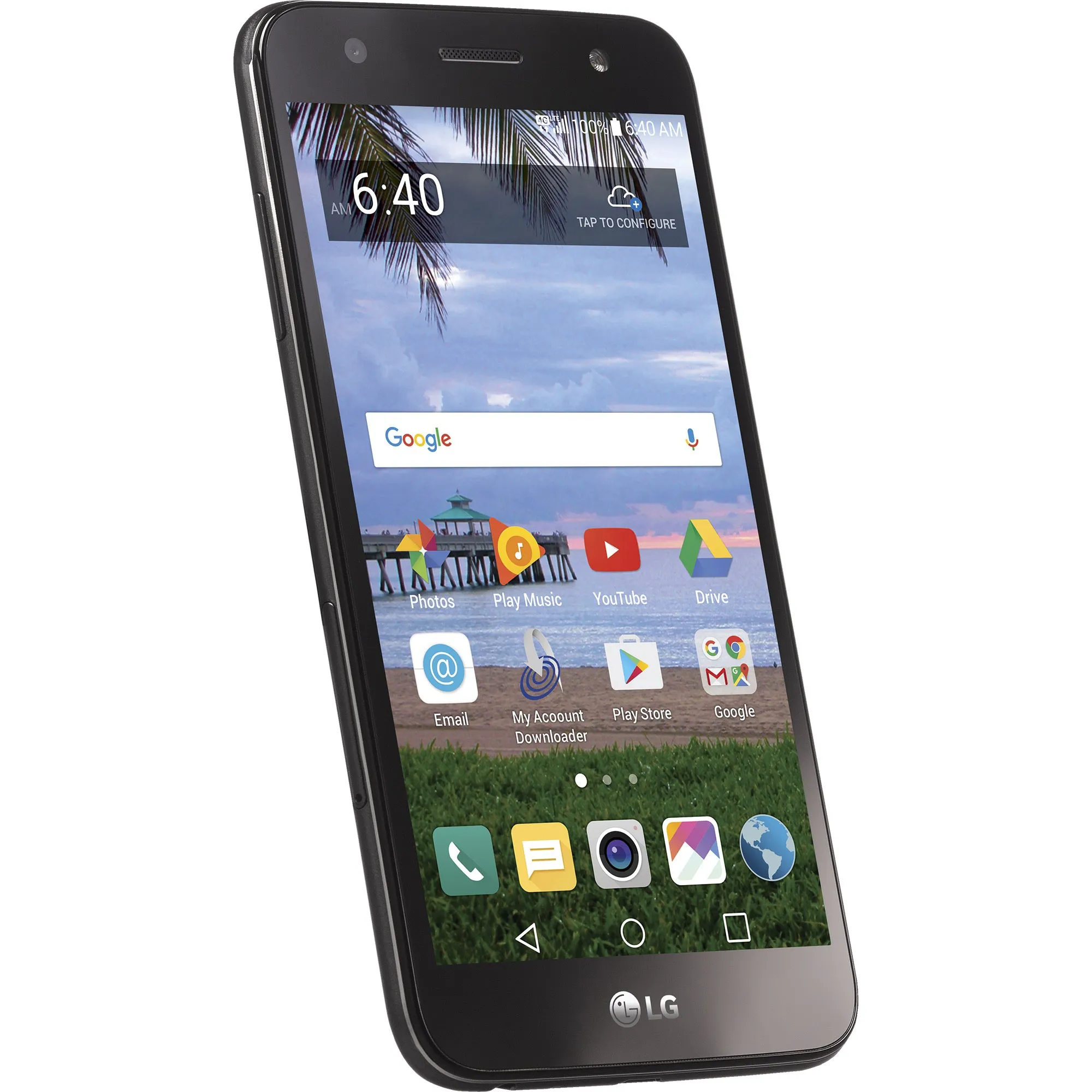 LG SMLGL63BGP5 Fiesta Simple Mobile 5.5" 1.4 GHz 4G LTE Phone Locked - Black