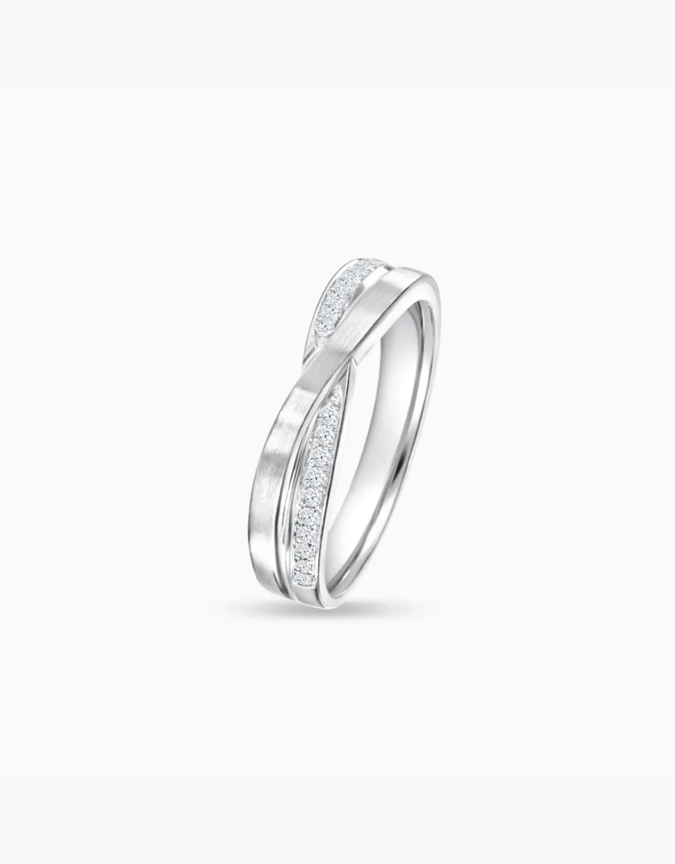 LVC Purete Bliss Wedding Band in Platinum