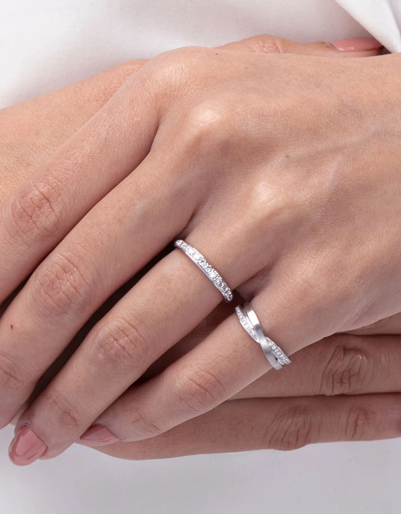 LVC Purete Bliss Wedding Band in Platinum