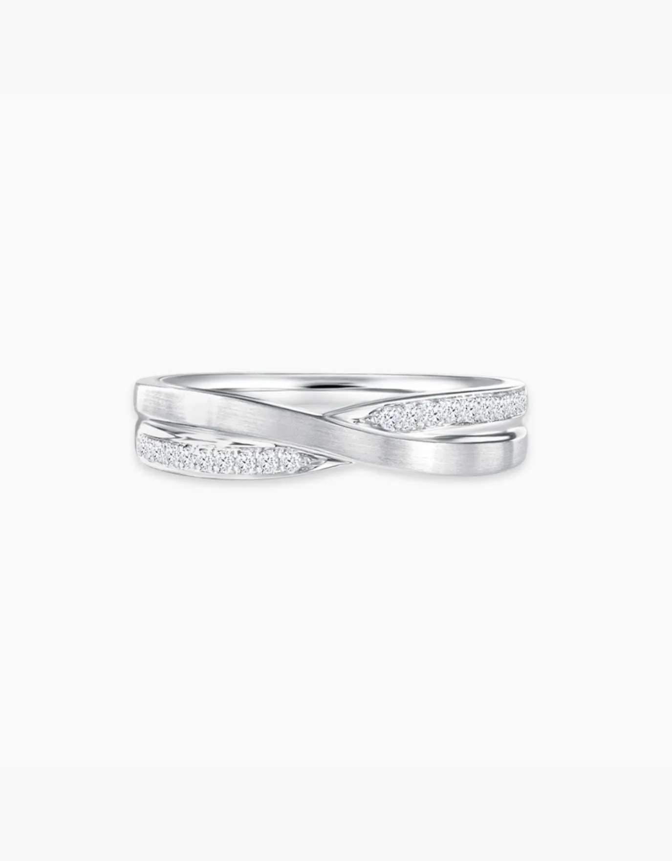 LVC Purete Bliss Wedding Band in Platinum