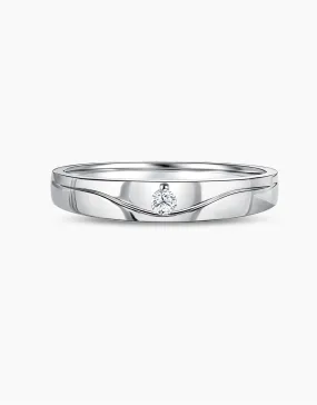 LVC Tresor Leif Curved Diamond Wedding Band