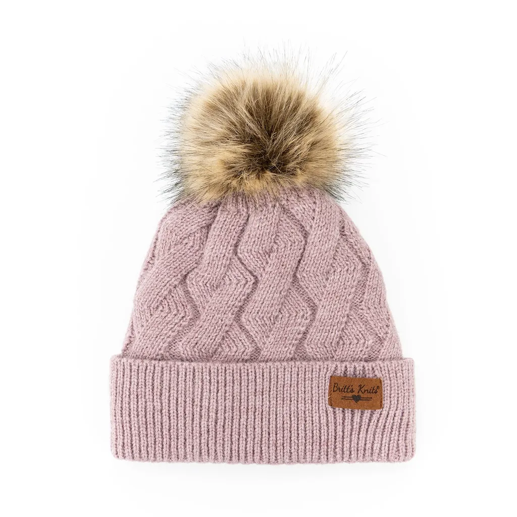 Mainstay Plush-Lined Pom Hat - Womens