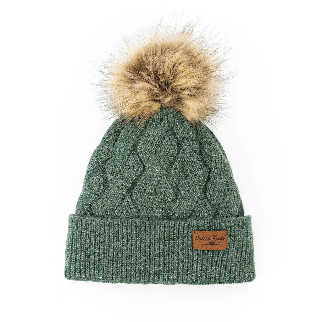Mainstay Plush-Lined Pom Hat - Womens
