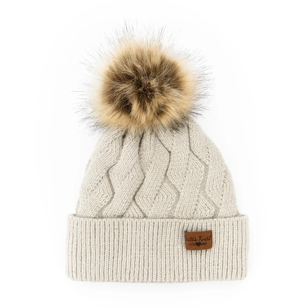 Mainstay Plush-Lined Pom Hat - Womens