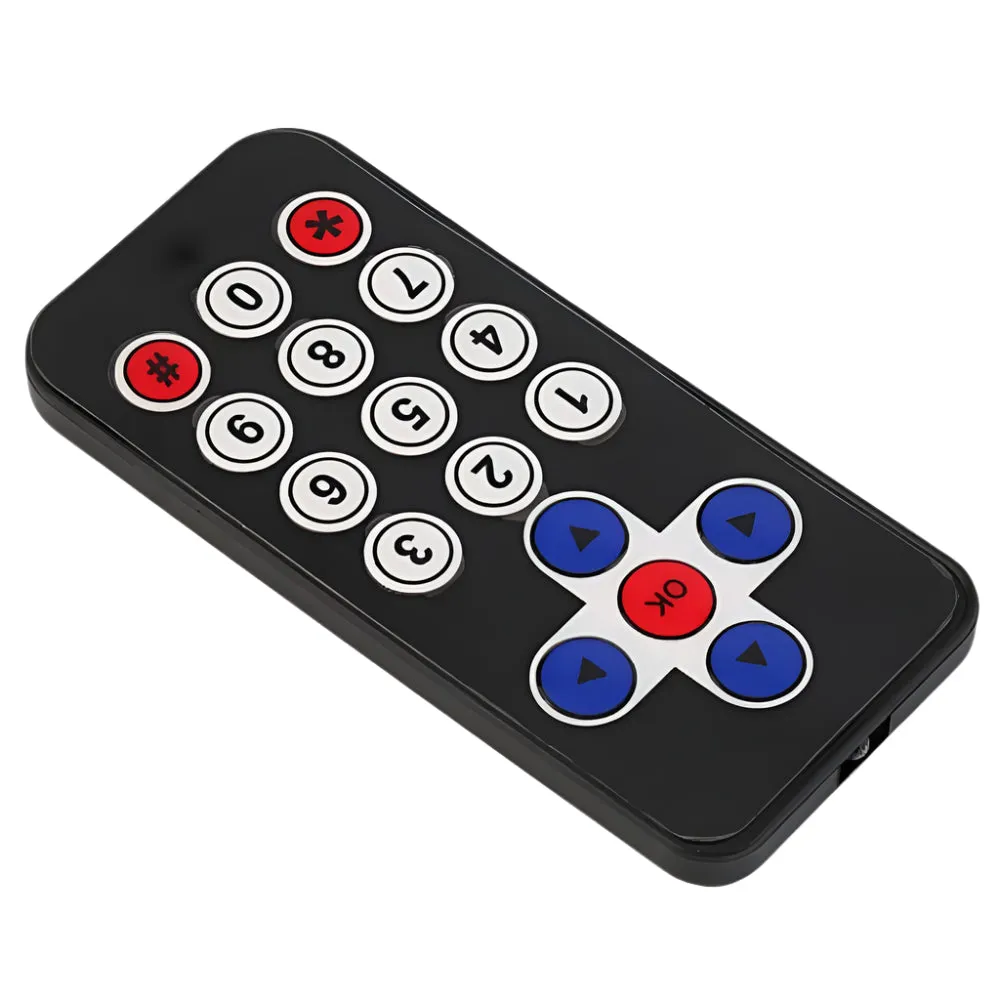 MCU 51 MP3 Infrared Remote Control Without Battery Black Model