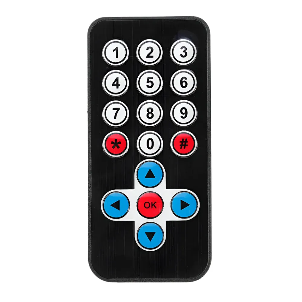 MCU 51 MP3 Infrared Remote Control Without Battery Black Model