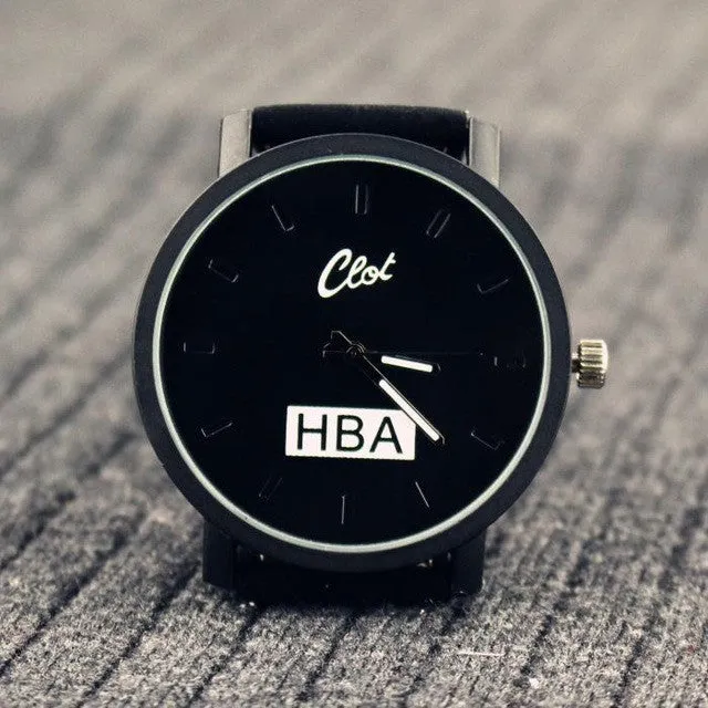 New HBA Men Watch Luxury Brand Pilot Aviator Army Style Dial Casual Fabric Band Business Sport Quartz Men Military Watch OP001